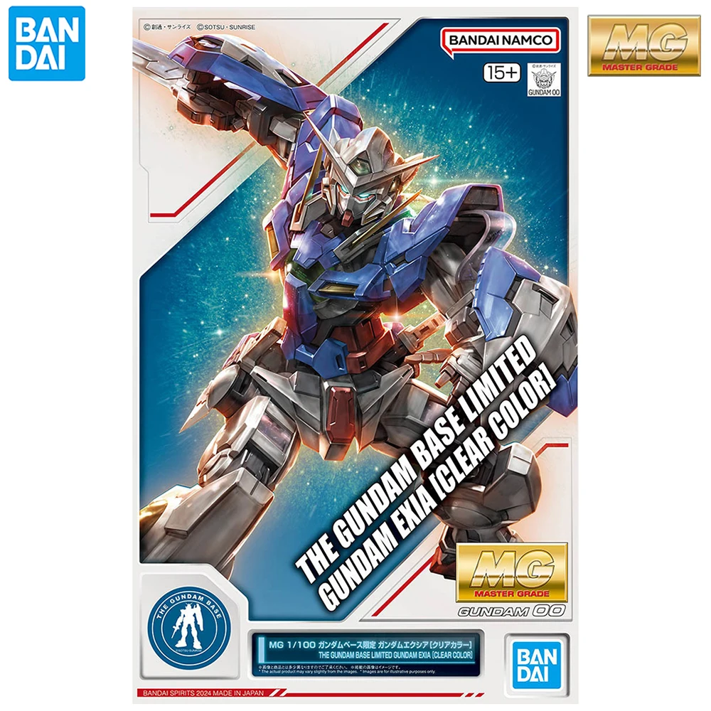 NEW Bandai MG The Gundam Base Limited GN-001 GUNDAM EXIA (Clear Color) 1/100 Scale Assembly Action Robot Figure Model Kit