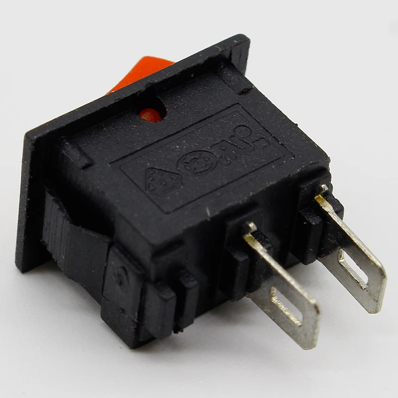 10 sztuk/partia czerwony 10*15mm SPST 2PIN ON/OFF G125 Boat Rocker przełącznik 3A/250V deska rozdzielcza samochodu ciężarówka RV ATV do domu