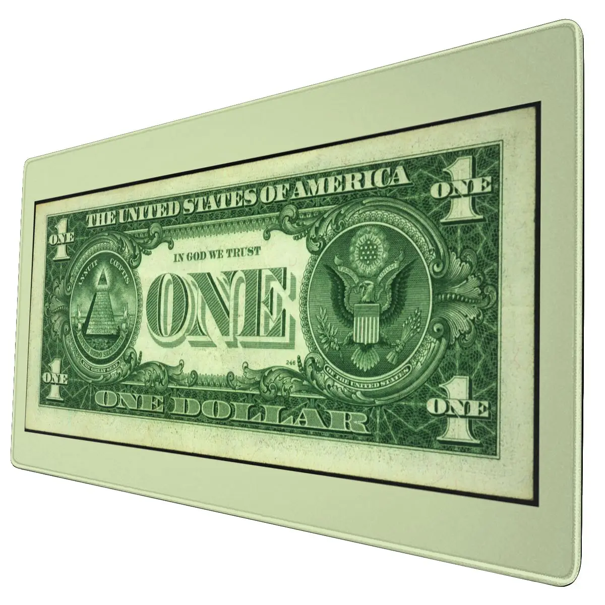 Vintage Dollars Banknotes Game Mouse Pad Keyboard Desk Mat XXL Non-Slip Rubber Mousepad for Computer