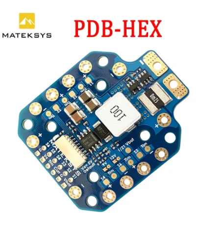 Matek PDB-HEX 12S Supports 6 ~ 60V DC Input 5A Controller with 5V / 9V / 12V Outputs High Precision Current Sense for FPV Racing