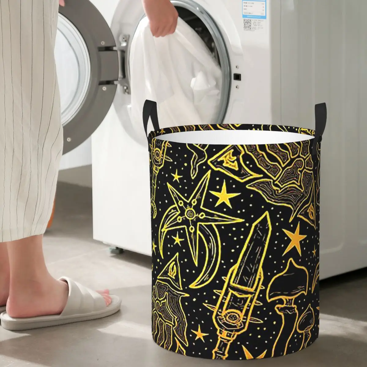 Nerevar Morrowind GOTY Edition مستوحاة من المخطوطات Elder RPG Dunmer سلال الغسيل الملابس القذرة اللعب سلة حقيبة تنظيم المنزل #1