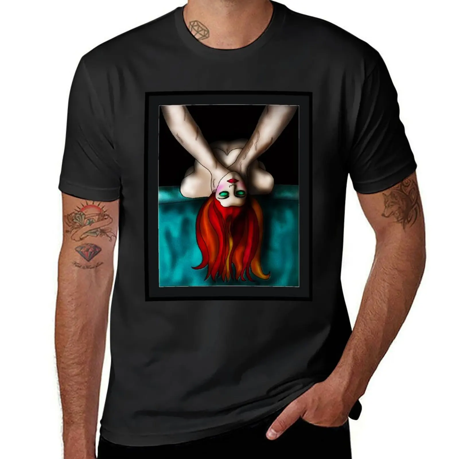 

choke T-Shirt anime tshirt baggy shirts topping cotton t shirt men