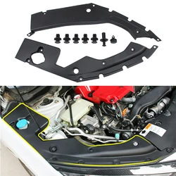 CEYUSOT For 2PCS Honda Civic Leaf Plate Cover Plate ABS Auto Engine Decorative Accessories  Refit Separator Body Kit 2016-2021