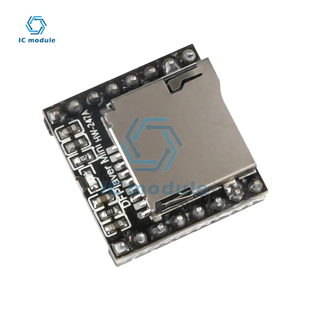 DFPlayer Mini TF MP3 Player Module for Micro SD Card U-Disk IO/Serial Port/AD MP3 Voice Decoder Board for Arduino Diymore