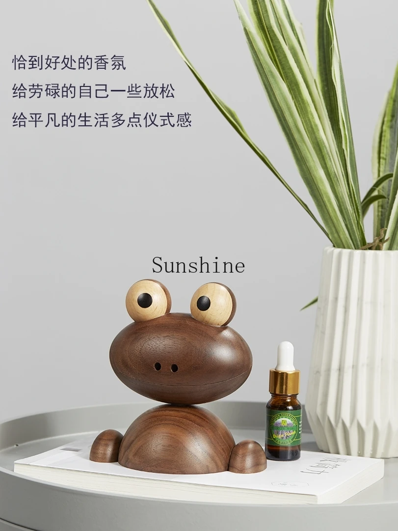 Frog cute aromatherapy ornament Valentine's Day gift wooden essential oil diffuser