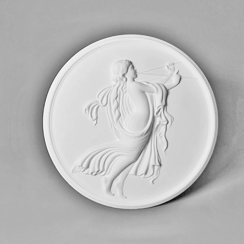 Greek Mythology Dancer Silicone Mould for DIY Gypsum Resin Clay Polymer Soap Home Decoration Art Female Character Relief Mold