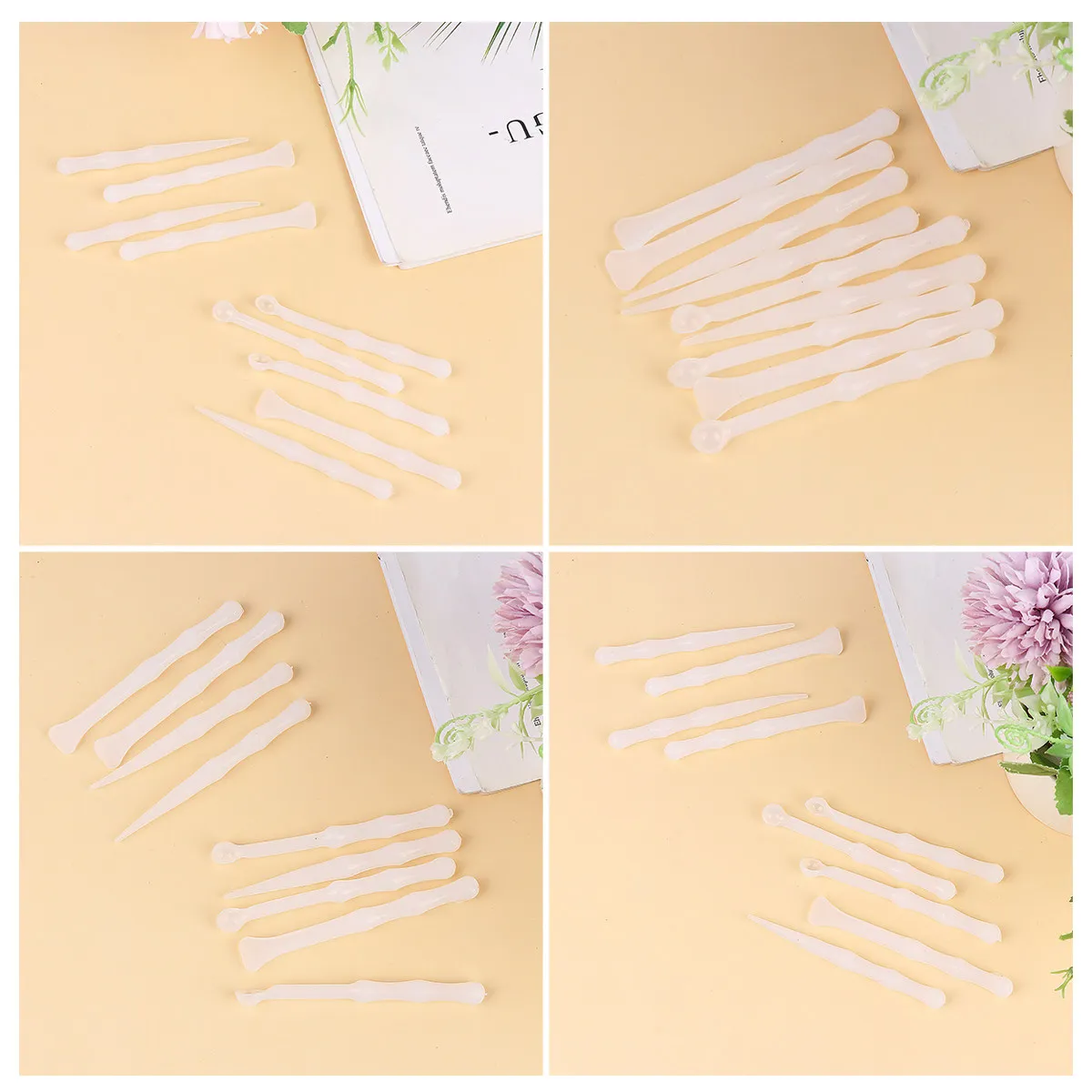 

9Pcs Silicone Mold Glue Stirrers Epoxy Resin Mixing Sticks Color Modulation Spoons Jewelry Making Tool for Earrings Necklace