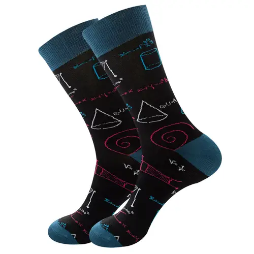 1 Pair New Happy Mens Socks Women Novelty Cartoon Sock Combed Cotton Funny Men's Big Size Crew Hip Hop Thick Long Socks - Image 38