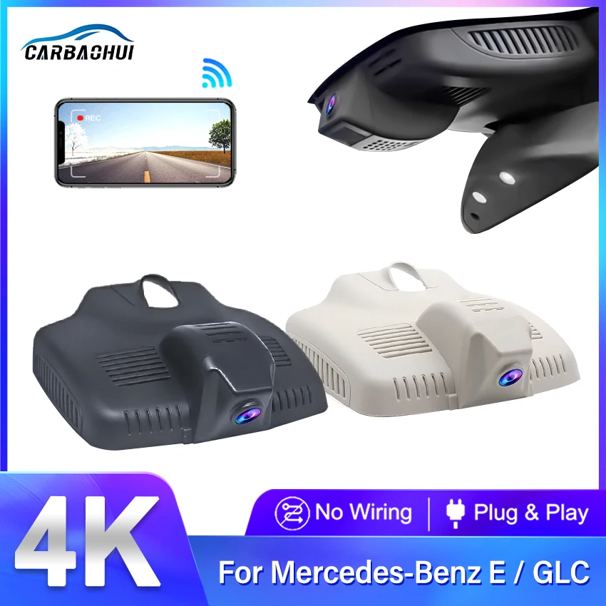 4K 2160P Plug and Play Car DVR Video Recorder Dashcam for Mercedes Benz E Class E200 E300 W212 W213 C Class W205 S205 GLC X253