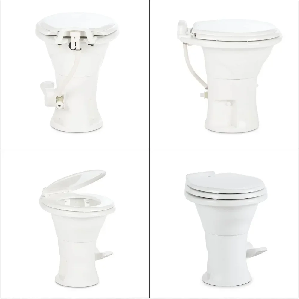 Fast Shipping.310 Standard Toilet - White Lightweight and Efficient with Pressure-EnhancedPerfect for Modern RVs.NEW