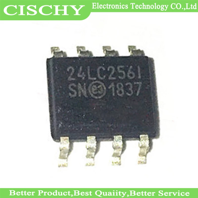 10pcs/lot 24LC256T-I/SN 24LC256-I/SN 24LC256I SOP-8 In Stock