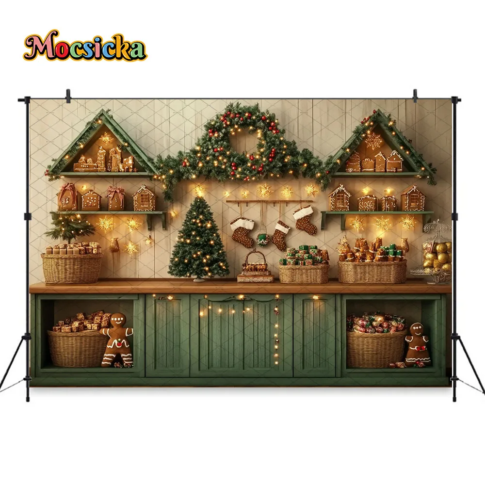 Christmas Kitchen Backdrop 300cm Winter Photo Studio