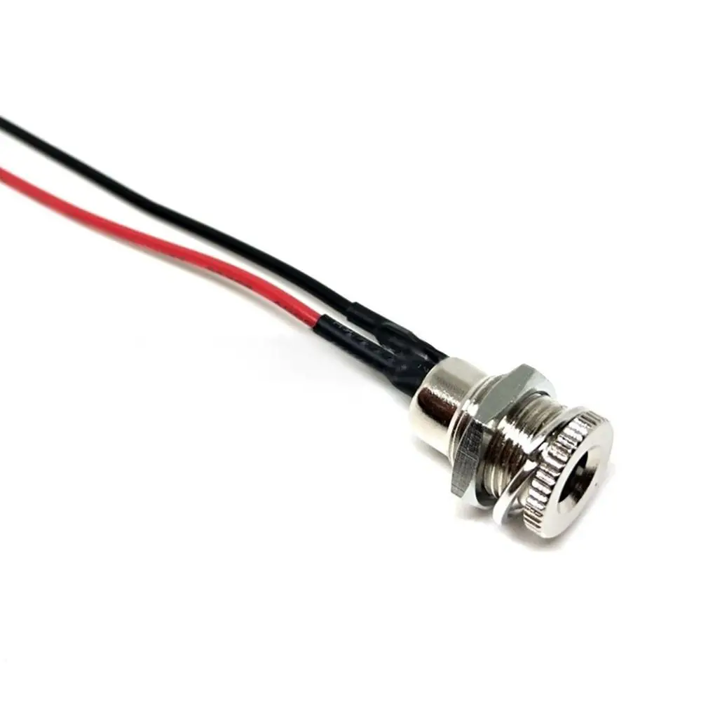 DC Power Male Female Jack With Cable 5.5x2.1mm 5.5X2.5mm Male Female Power Plug Connector High Current DC Power Supply Threaded