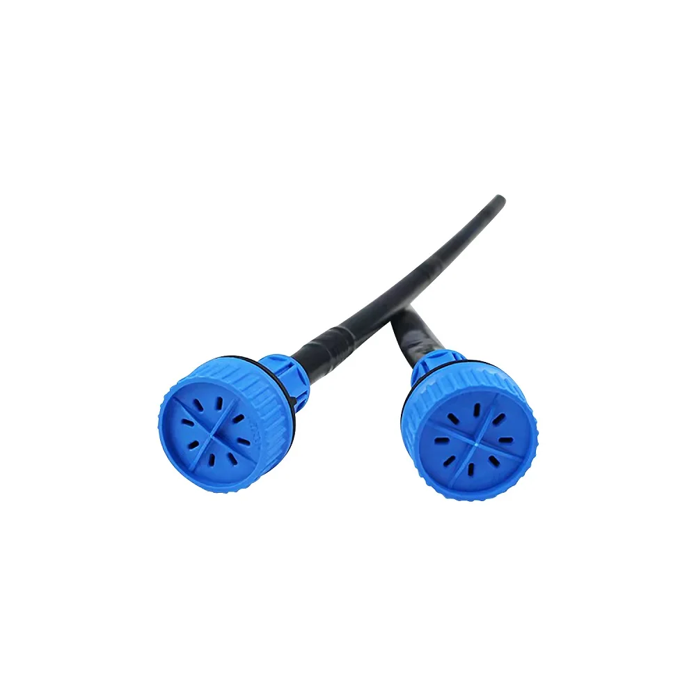 16 lock nut end flushing valve for water saving Drip irrigation line end flushing valve patch drip irrigation tape flushing