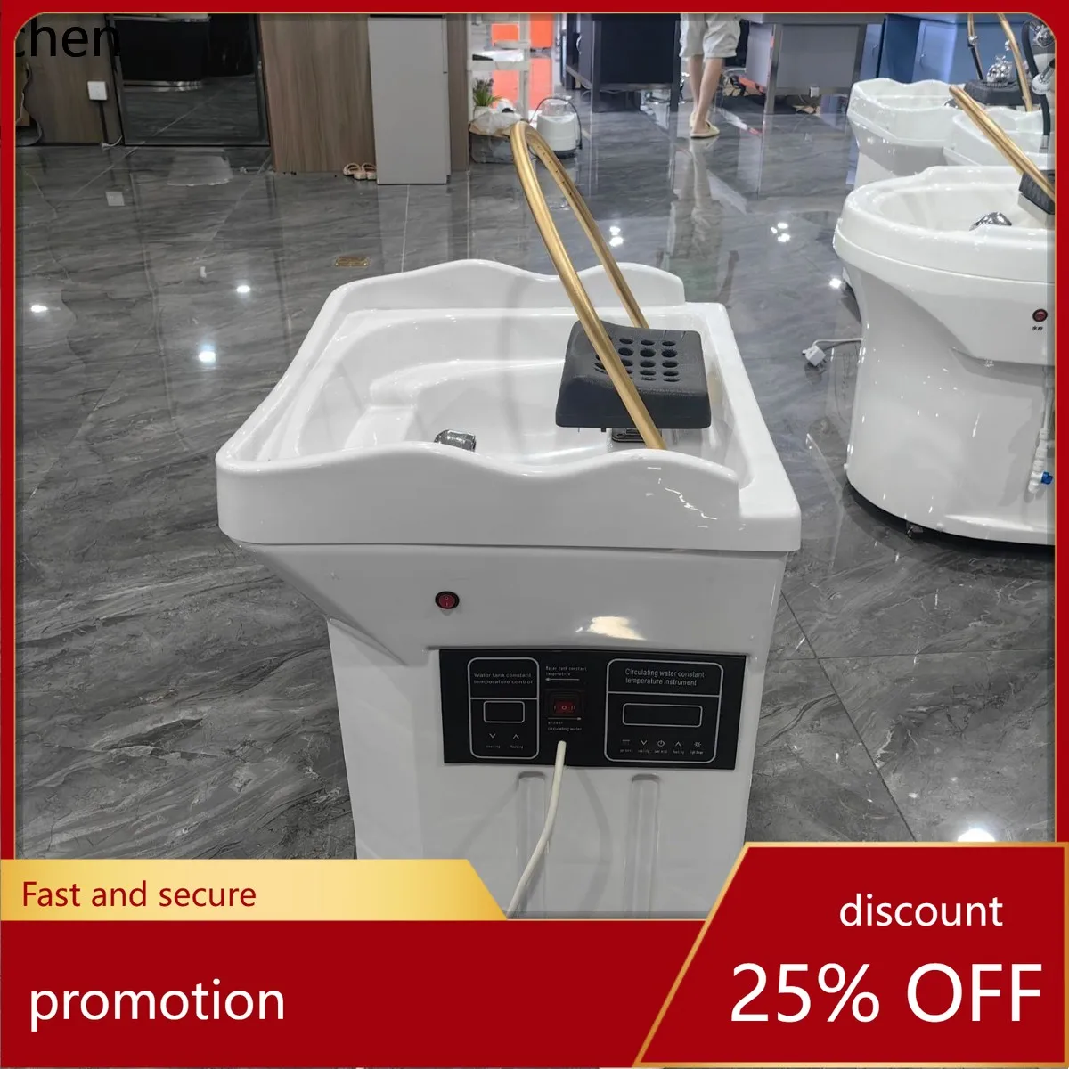

CZ Water Circulation Beauty Salon Special Ear Picking Hair Salon Head Therapy Instrument Water Connection Mobile Shampoo Basin