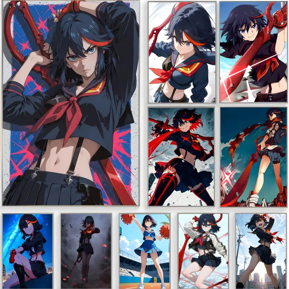 dynamic anime Kill la Kill Poster Classic Wall Art  Home Decor  Peel and Stick Unframed