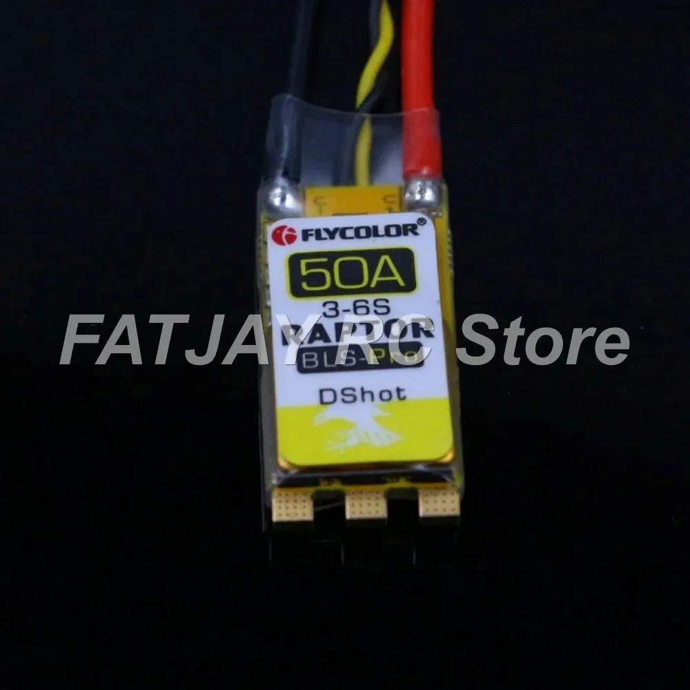 FATJAY 50A 25V ESC FLYCOLOR 3-6S Brushless Underwater Thruster Bidirectional Splash-proof RC Boat Speed Controller
