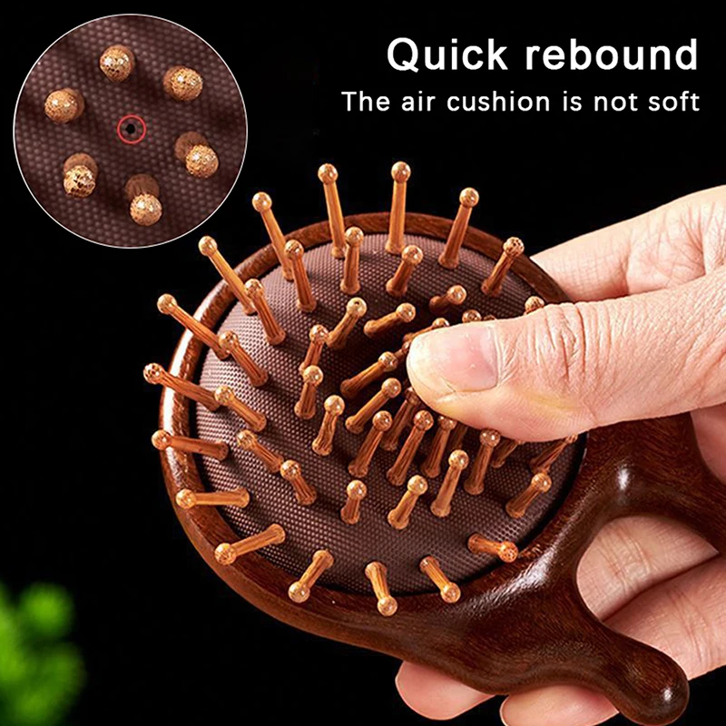 Multifunctional Airbag Massage Comb Anti-Hair Loss Nose Eye Head Scraping Comb Wide Tooth Comb Acupuncture Blood Circulation