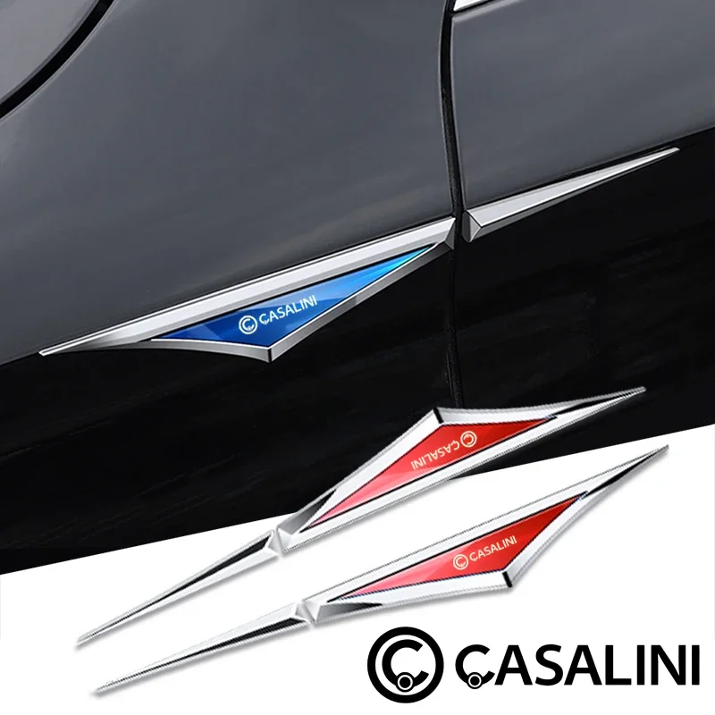 2Pcs Alloy Car Stic…