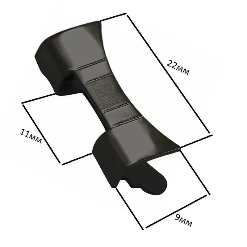2pcs Watch strap accessories with curved interface connected to watch curved bend steel strip