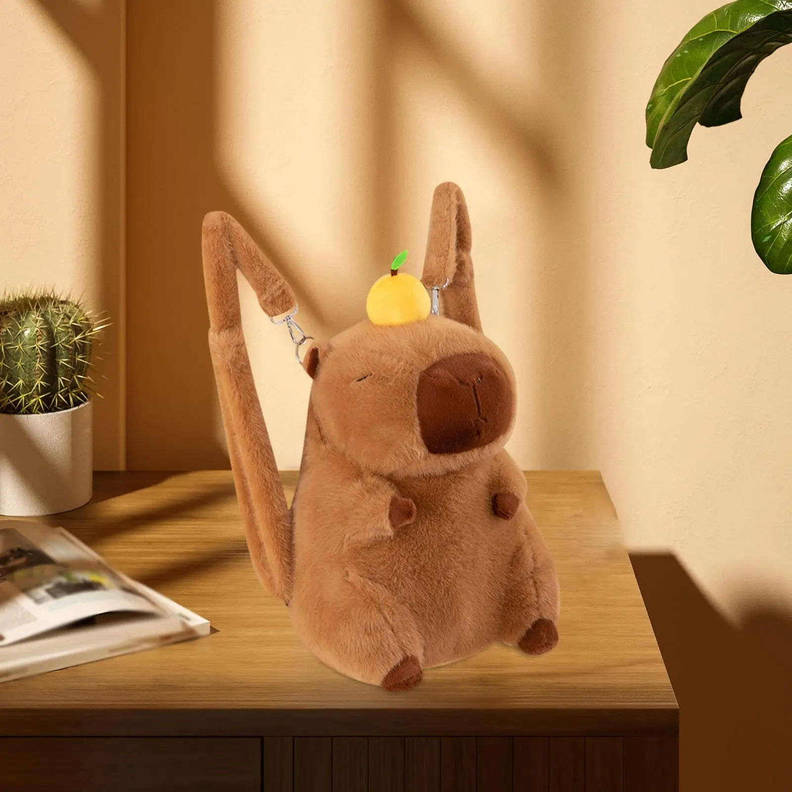 Capibara Rugzak Pluche Mode Schattige Cartoon Dagpack Voor Geschenken Verjaardag Buiten