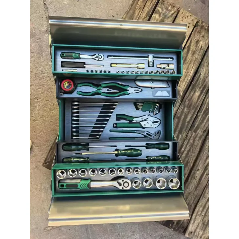 85pcs Tool Kit Professional Multi-Drawer Tool Kit Complete Sockets Wrenches & Hand Tools Organized Chest