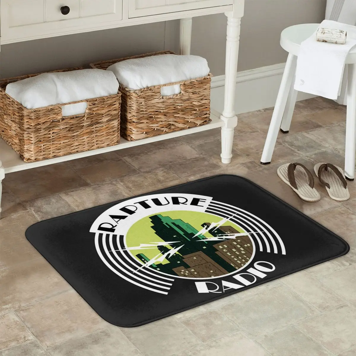 Rapture Radio Game Bioshock paillasson antidérapant tapis de sol anti-usure pour cuisine entrée maison balcon tapis de pied