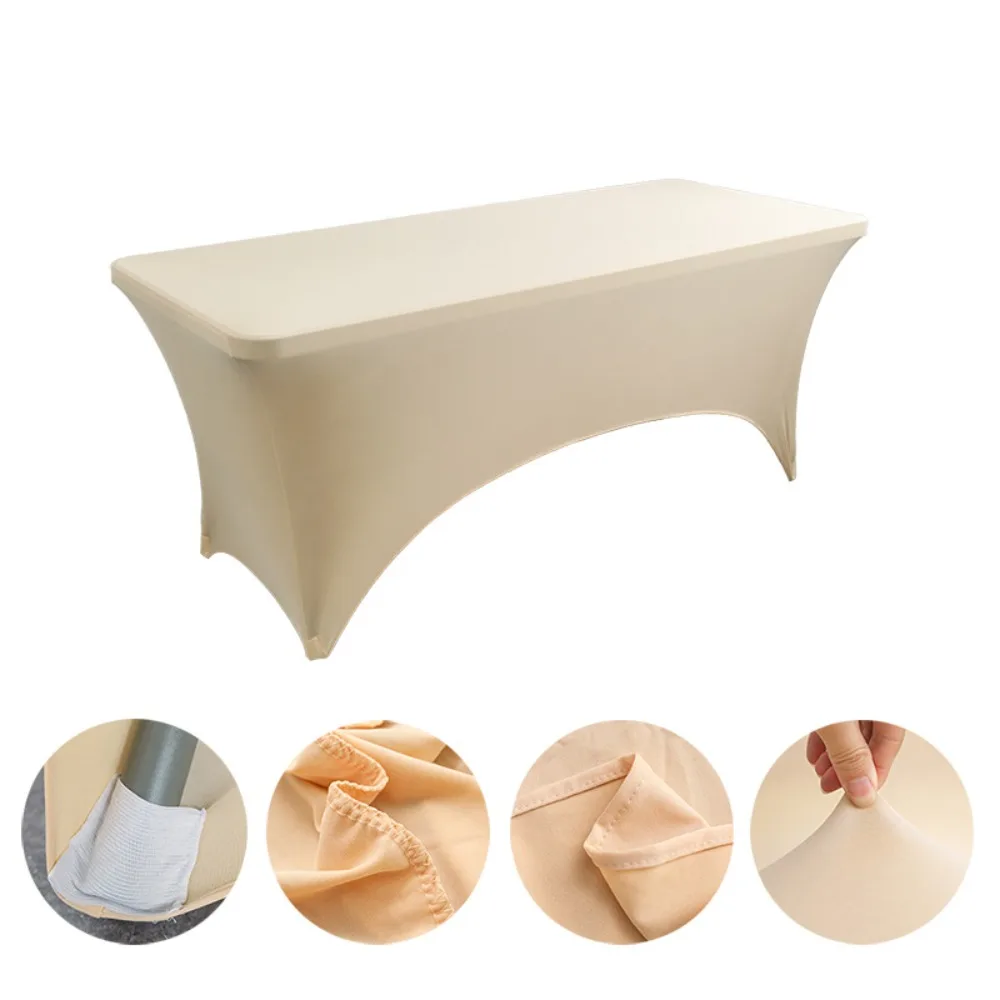 

Practical Solid Color Elastic Bed Cover Table Sheet Elastic Table Sheet Stretchable Makeup Tools