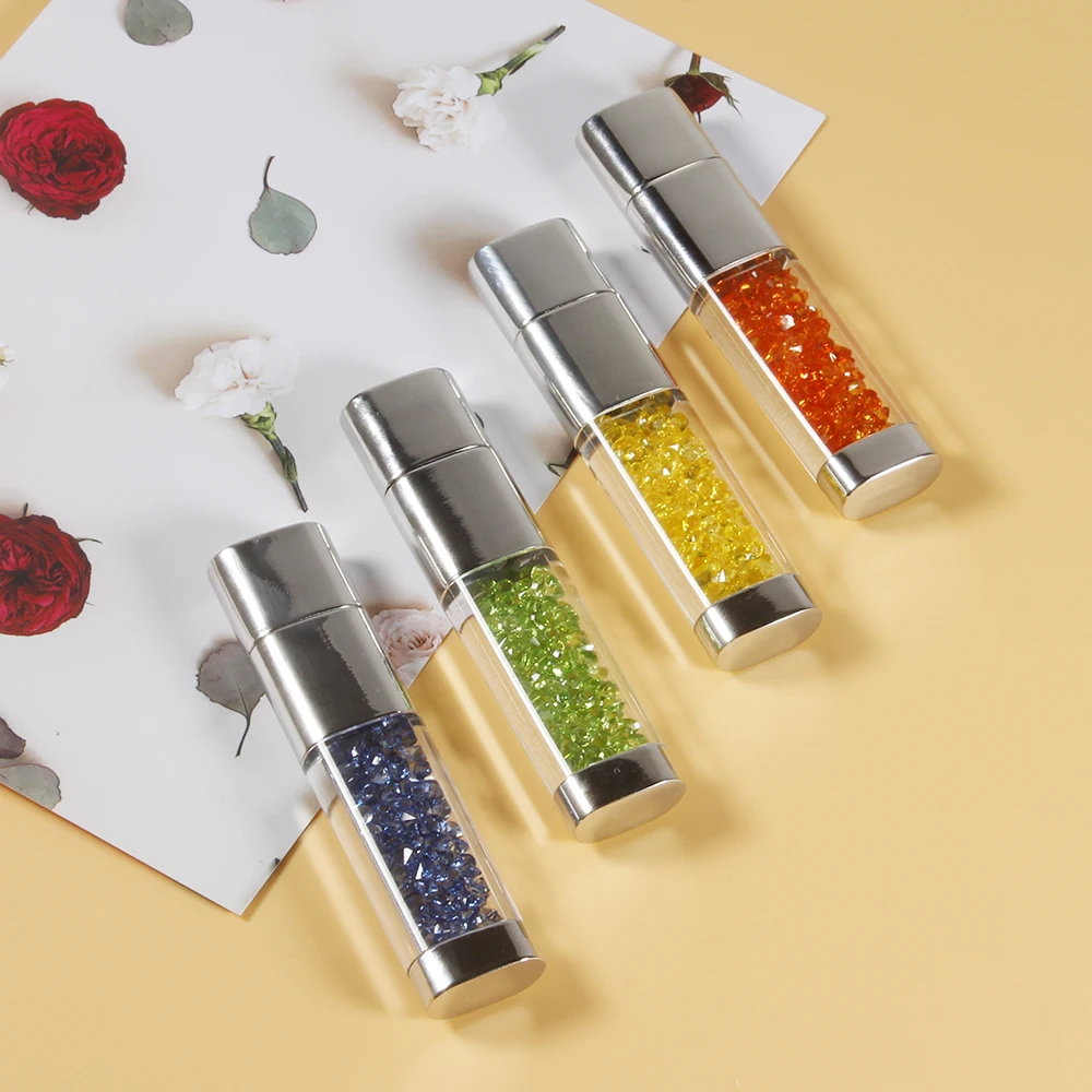 Brand New Crystal USB Flash Drives 128GB USB 2.0 Memory Flash Stick U Disk Pendrive 4GB 16GB 32GB 64GB U disk Creative Gift