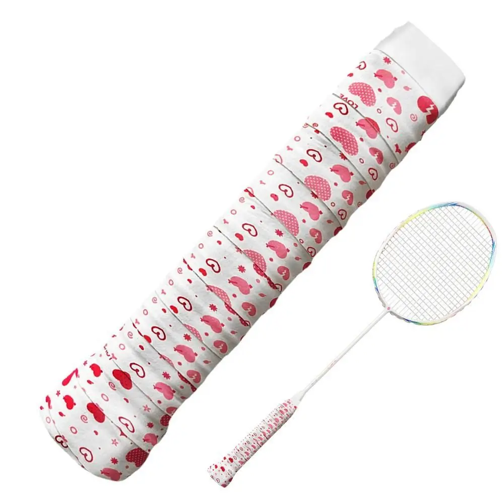 

3D Printed Surface Tennis Badminton Grip Tape Soft Touch Anti-slip Quickly Self-adhesive Grip Quick-dry Sweat Absorbent