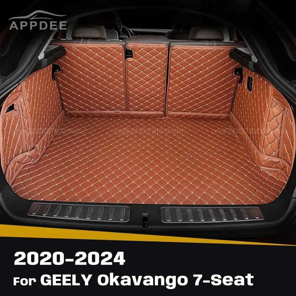 

Для GEELY Okavango 7-местный 2020-2024 23 22 21 автоматический коврик для багажника с полным покрытием, автомобильный защитный коврик, грузовой вкладыш, аксессуары для интерьера