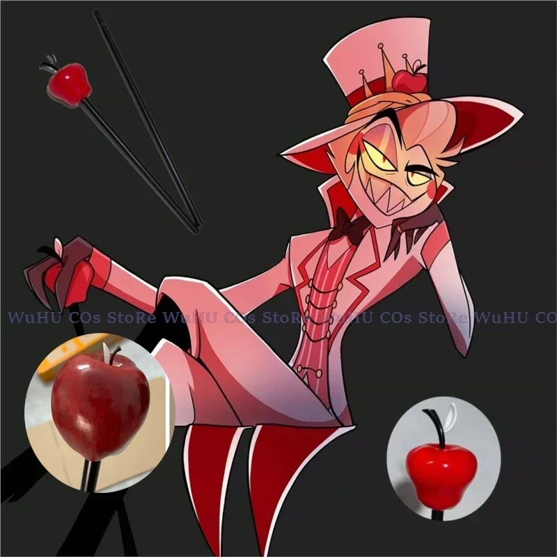 

Hazbin Lucifer Cosplay Hotel Morningstar Cosplay Lucifer Apple Stick Cosplay Weapon Prop 100cm Women Men Hallween Cosplay Prop