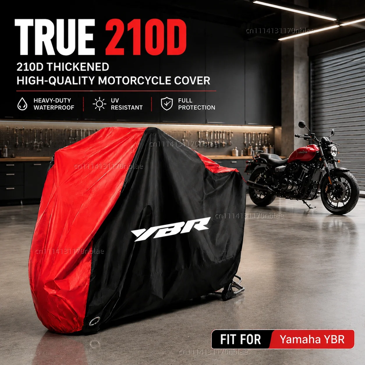 For Yamaha YBR125 YBR150 YBR250 YBR 125 150 250 210D Motorcycle Cover Waterproof Dustproof UV Protection Moto Rain Cover