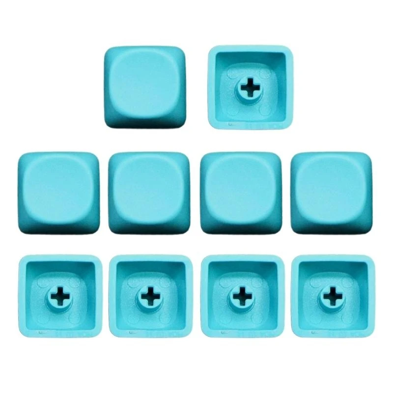 

10Pcs PBT Blank Keycaps Mechanical Keyboards Installation 1U MOA Profile Key 83CF