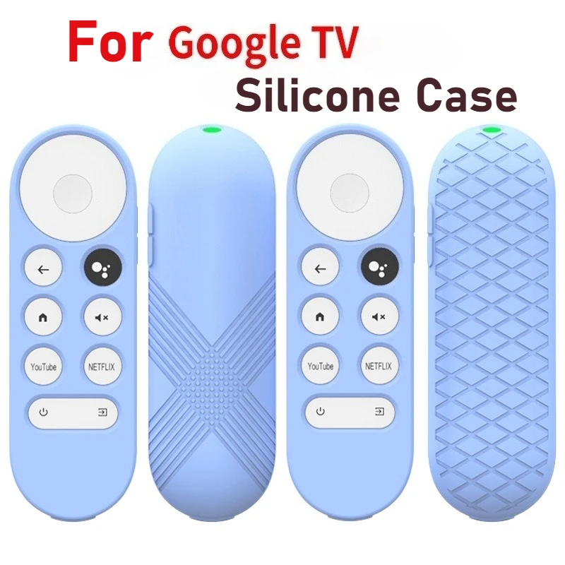 

Silicone Protective Case For Google TV Chromecast 2020 Remote Control Non-slip Soft Durable Shockpro Protective Cover Shell