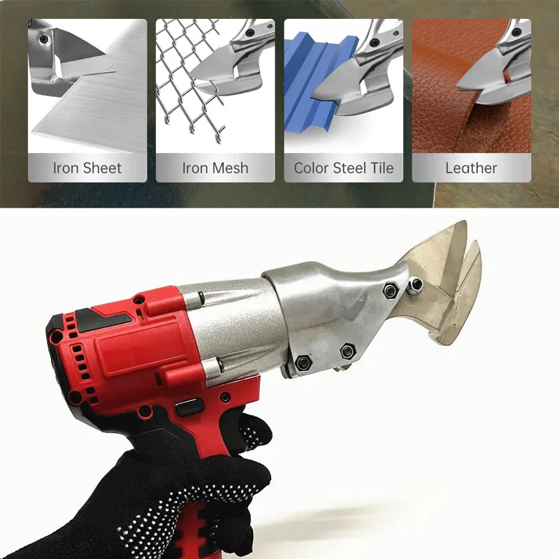 

Brushless Electric Iron Scissors Cordless Sheet Metal Shears Steel Mesh Carbon Steel Cutting Tool For Milwaukee 18V Battery