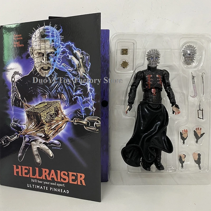 

NECA Figure Hellraiser He'll Tear Your Soul Apart Ultimate Pinhead Action Figure PVC Model Collection Toys Bookshelf Ornament