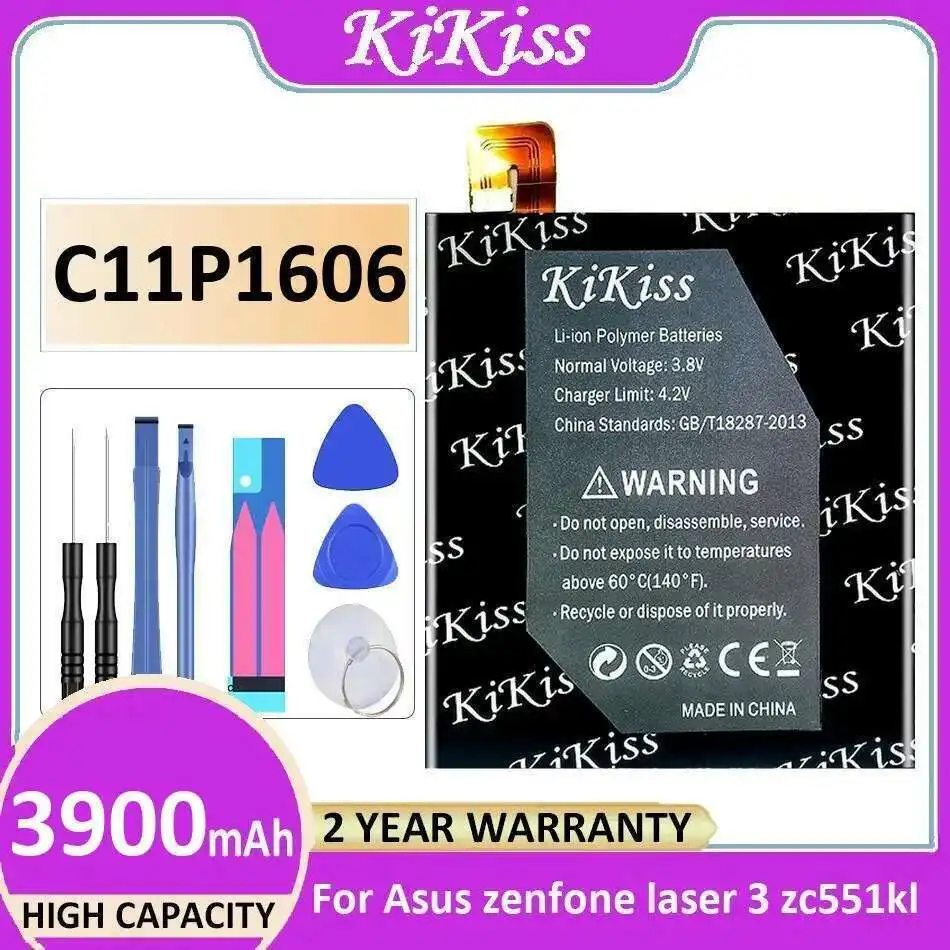 

3900Mah Reliable Replacement Mobile Phone Battery C11P1606 Long-Lasting For Asus Zenfone Laser 3 Zc551kl