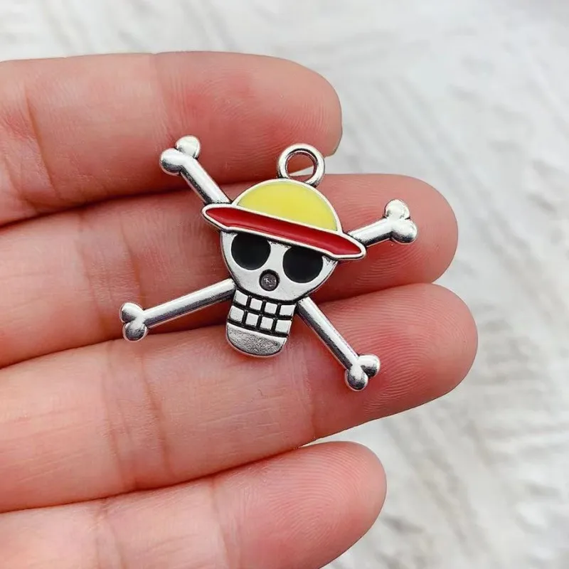 10pcs Halloween Skull Charm for Jewelry Making Enamel Necklace Earring Pendant Diy Supplies Craft Accessories Black Plated