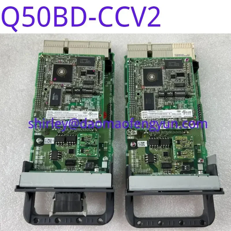 Used Original Robot accessory 2D-TZ576 cc link board Q50BD-CCV2 communication module board 5VDC 0.32A
