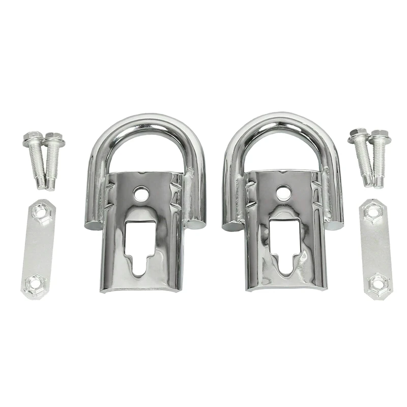 

Front Bumper Tow Hooks Kit Silver FL3Z-17A954-A FL3Z-17A954-C For Ford F150 F-150 Trucks 2009-2021