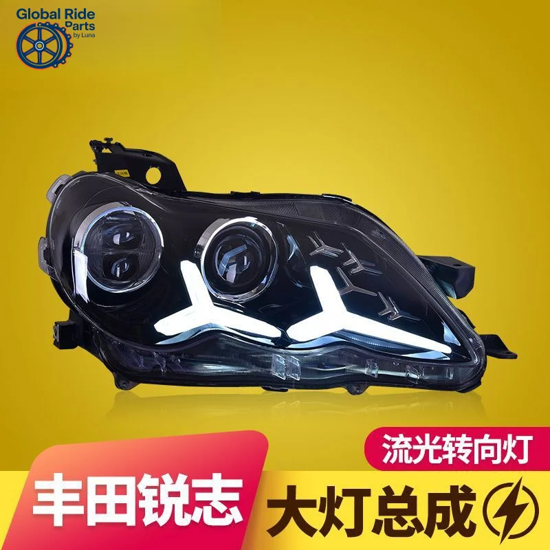 

Suitable for Toyota Old Ruizhi Headlight Assembly Modified Horse Blue LED Daytime Lamp Running Water Turn Li
