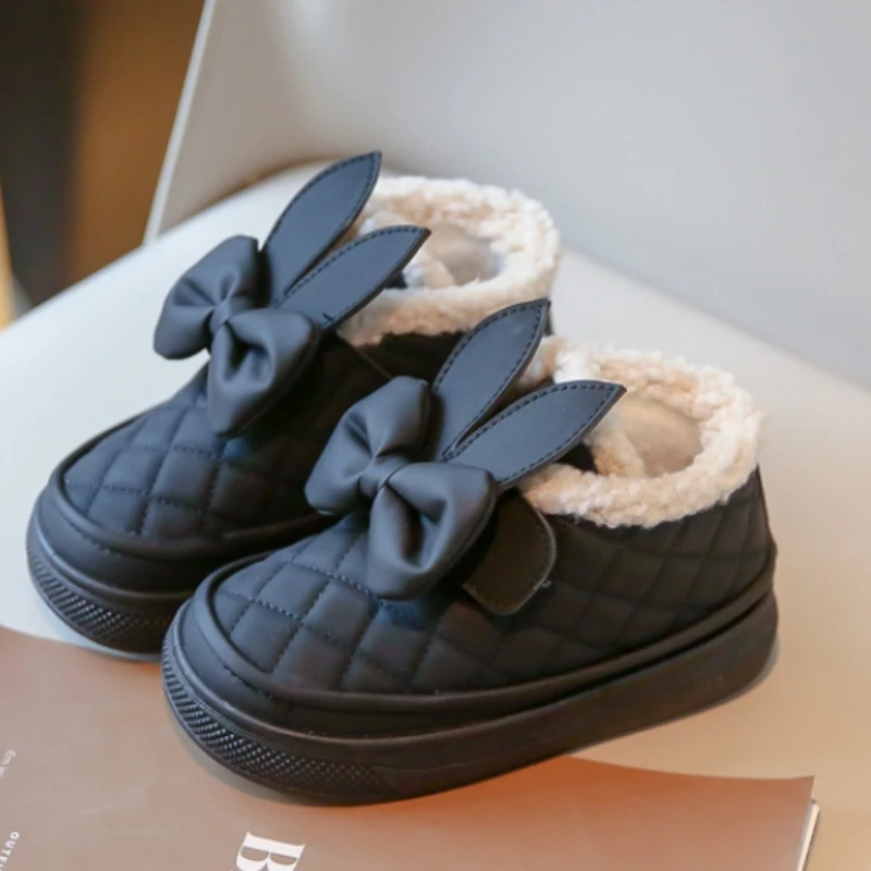 Zapatillas Plush Kid Sneakers Winter Warmth Girl Cotton Shoes Versatile Casual Shoes Comfort Snow Boots Kid Shoes Zapatos Niña