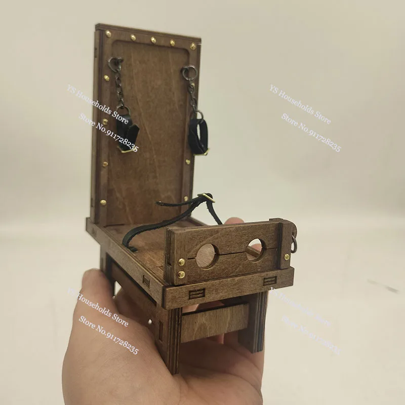 1/12 Soldaat Mini Houten Gereedschap Middeleeuwse Kerker Scène Accessort Straf Model Cosplay Speelgoed Voor 6 "Action Figure Decoratie