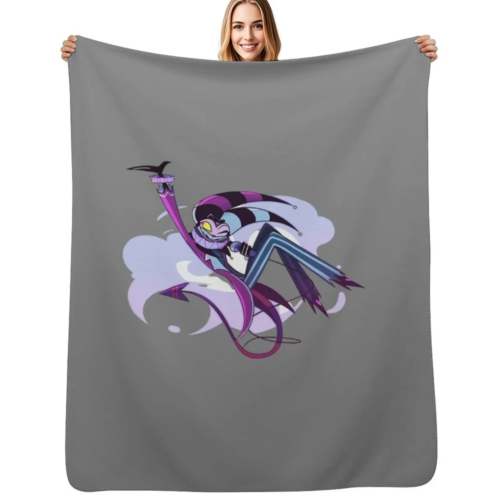 

Helluva Boss - Fizzarolli Throw Blanket Luxury Designer blankets and throws Decorative Throw Soft Big Blankets