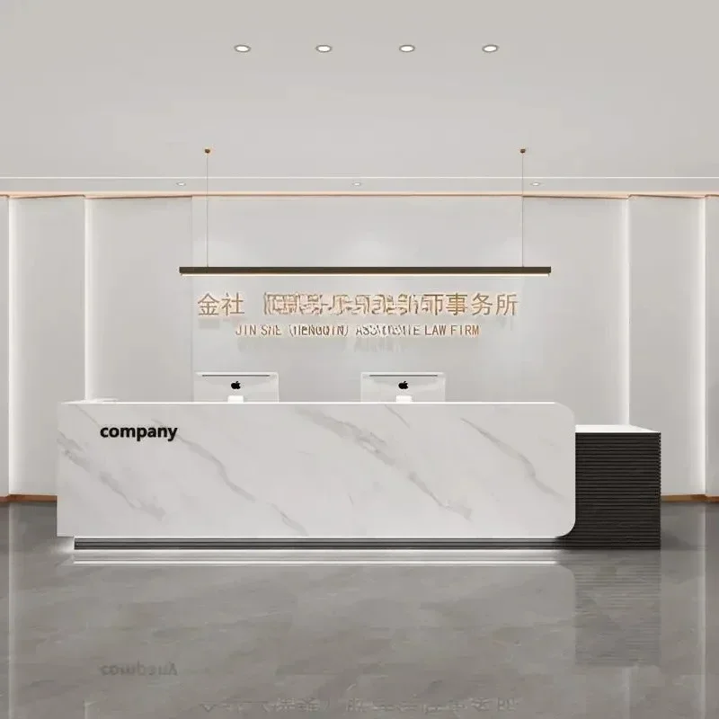 BCompany front desk reception desk simple modern sales department hotel lobby bar custom paint checkout page counter