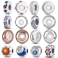 Silicone Spacer Beads Silver Plated Silicone Spacer Stopper Charm fit Original MULA Bracelet DIY Jewelry