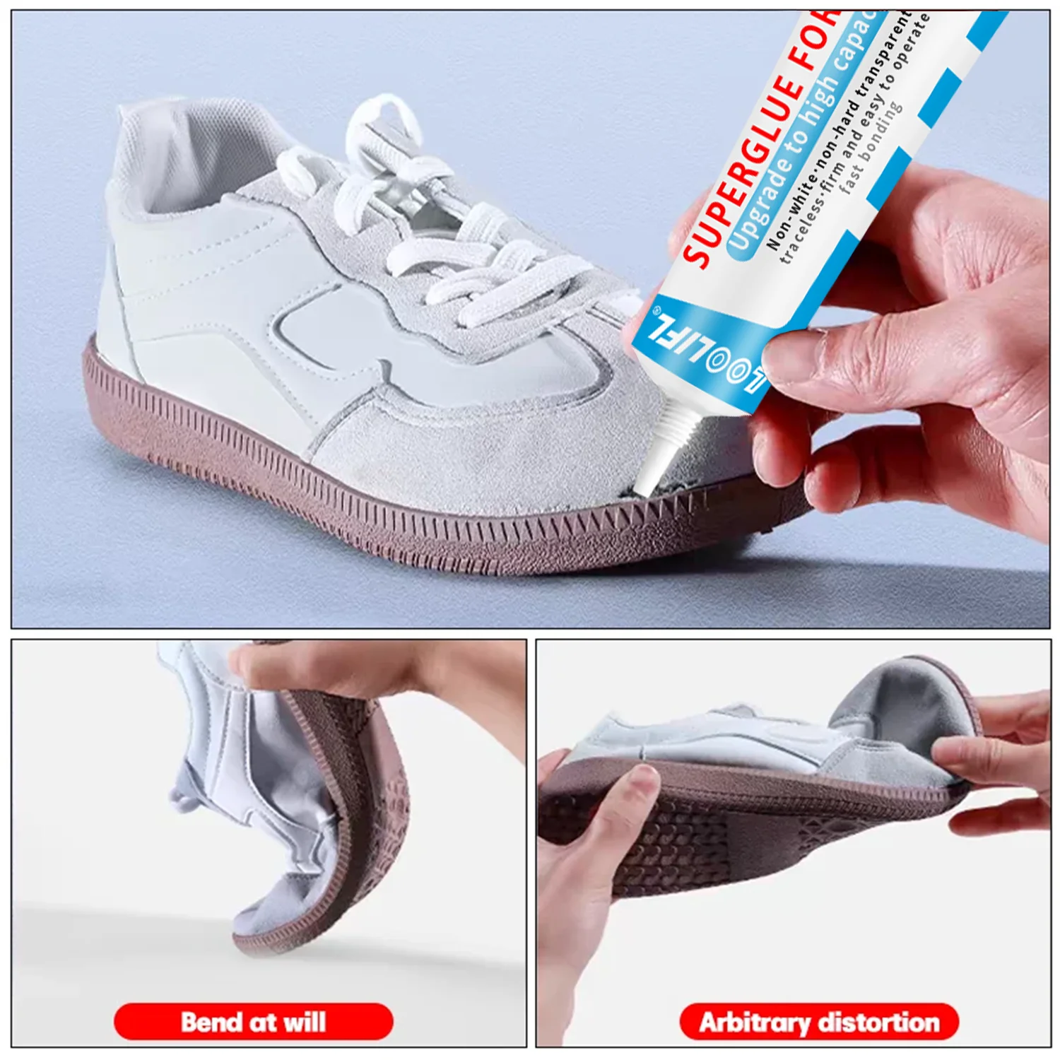 Loolifl, 60ml Strong Universal Shoe Glue Professional Repair for Sports Shoes/Boots/Leather Cracks, Safe and Stable image 5