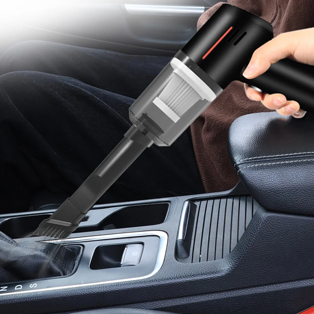 Aspiradora inalámbrica de mano para coche, aspirador de doble uso con batería integrada, 9000Pa