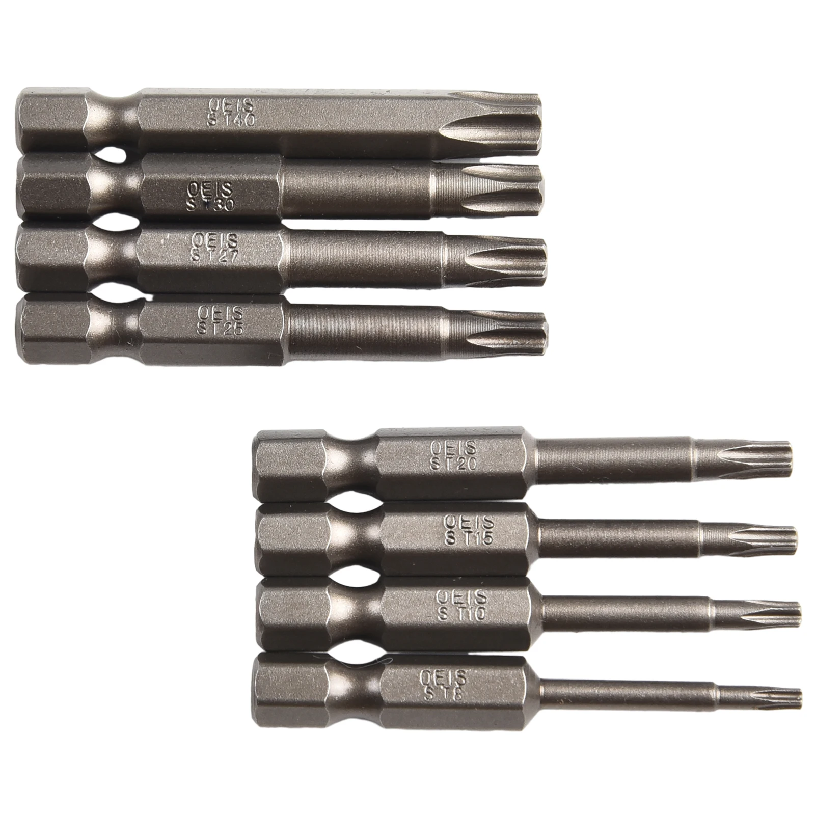 Magnetische Fivepoint Torx-schroevendraaierbitset 8-delig met 1/4 inch zeskantschacht Compatibel met elektrisch gereedschap en meer